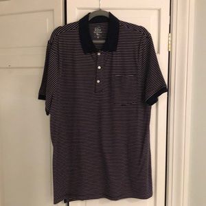 J Crew Black and Pink Polo - XL
